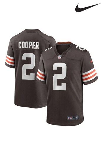Nike Brown Cleveland Browns Home Game Team Colour Jersey - Amari Cooper (747745) | £105