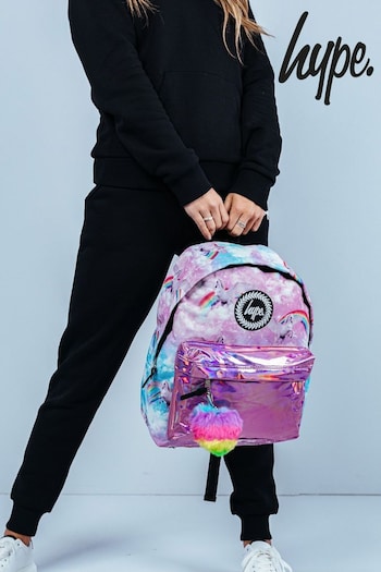 Hype. Pink Unicorn Holographic Backpack (747908) | £30