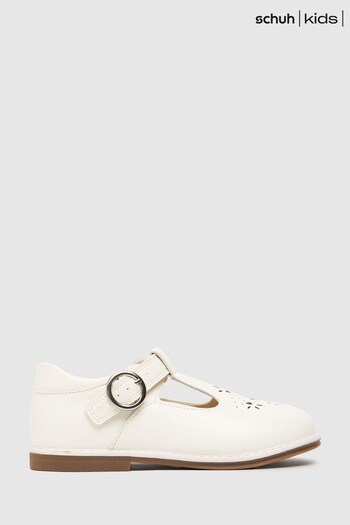 Schuh Lake White T-Bar Shoes (748105) | £26
