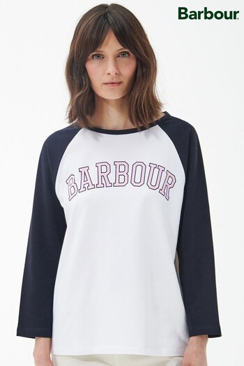 Barbour® White Northumberla T-Shirt (748647) | £35