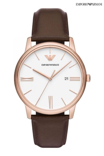 Emporio Armani Gents Brown Watch (748658) | £179