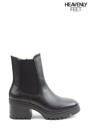 Heavenly Feet Ladies Vegan Friendly Mid Black Boots (748973) | £60