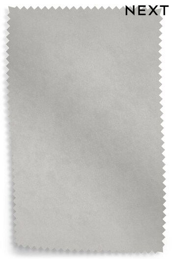 Opulent Velvet Light Grey Fabric Swatch (749273) | £0