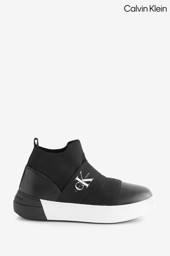 Calvin Klein Kids Unisex High Top Black Sneakers (750212) | £79 - £89