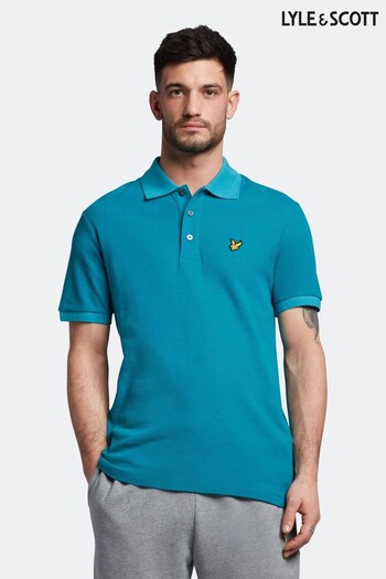 Lyle & Scott Blue Milano Trim Polo Shirt (750352) | £55