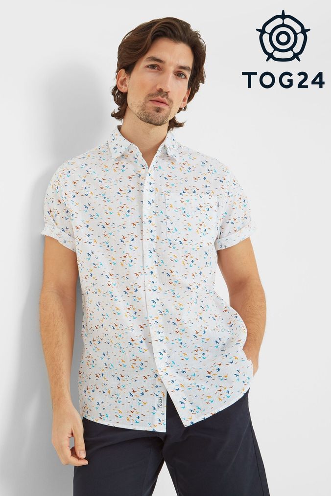 Mens short sleeve dress shirts online 100 cotton