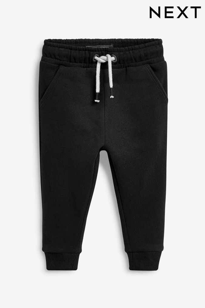 Black Soft Touch Jersey Joggers (3mths-7yrs) (750510) | £8 - £10