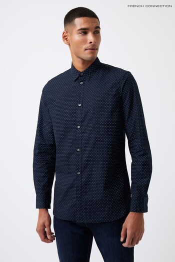 French Connection Black Geo Dot Long Sleeve Shirt (750594) | £35