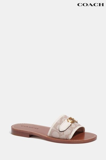 COACH Ina Jacquard Brown Sandals (750686) | £195