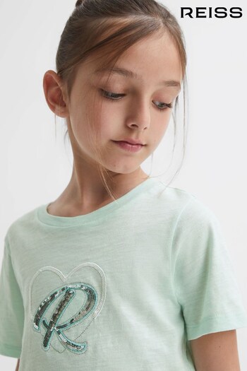 Reiss Sage Swift Junior Embellished Crew Neck T-Shirt (750694) | £20