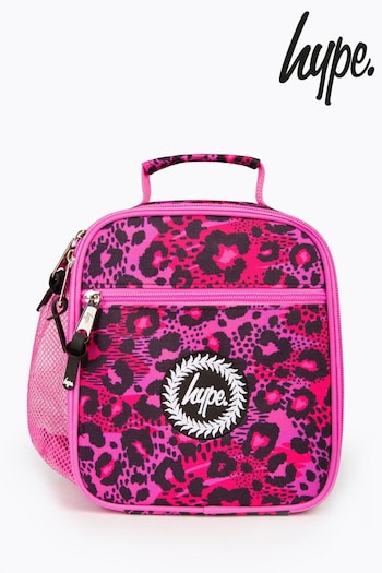 Hype. Girls Pink Pink Leopard Lunch Box (750867) | £18