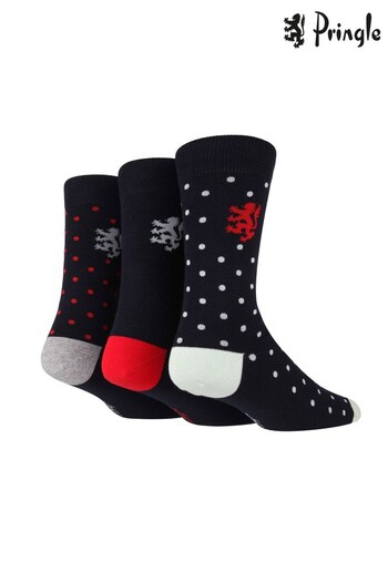 Pringle Blue Multi Dot Fashion Socks (750892) | £14