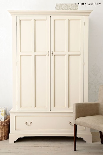 Laura Ashley Ivory Clifton 2 Door 1 Drawer Wardrobe (750927) | £1,530
