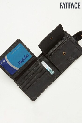 FatFace Black Seamed Leather Wallet (750984) | £25