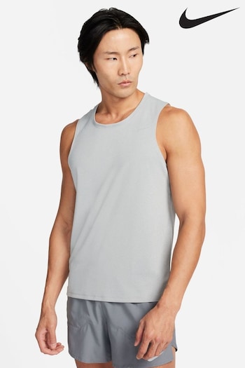 Nike dark Grey Dri-FIT Miler Running Vest (750997) | £28