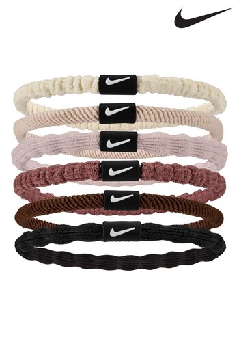 Nike womens White Flex Hair Tie 6 Pack (751468) | £10