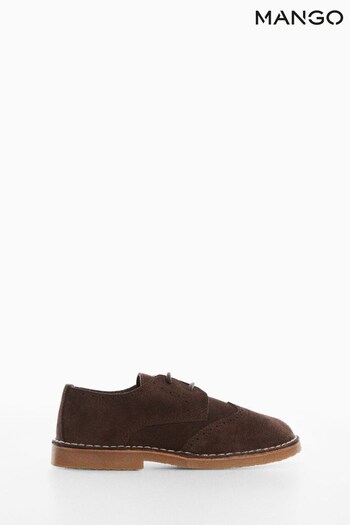 Mango Lace Up Leather Brown Shoes (751641) | £43