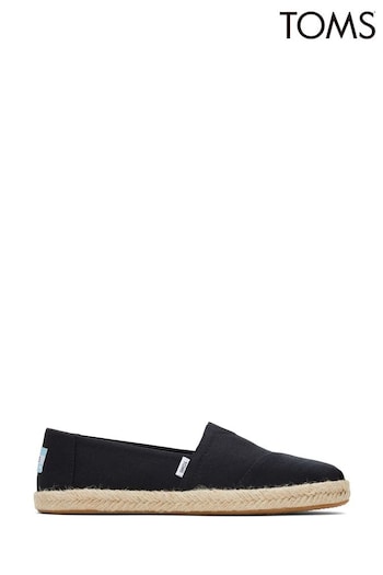 TOMS Black Alpargata Rope Shoes nila (751697) | £52