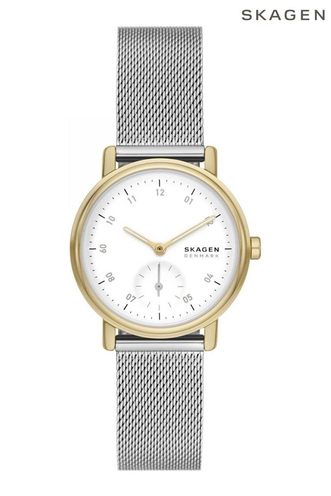 Silver skagen ladies watches store