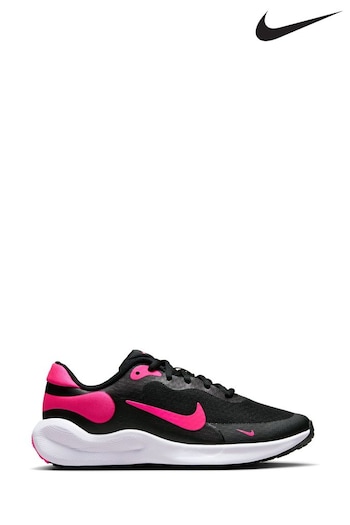 Nike Black/Pink Revolution 7 Youth Trainers (752006) | £45