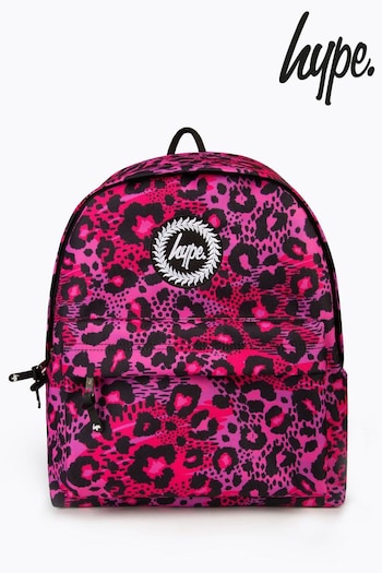 Hype. Girls Pink Shade Leopard Backpack (752277) | £30