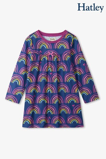Hatley Purple Rainbow Dreams Long Sleeve Nightdress (752539) | £26