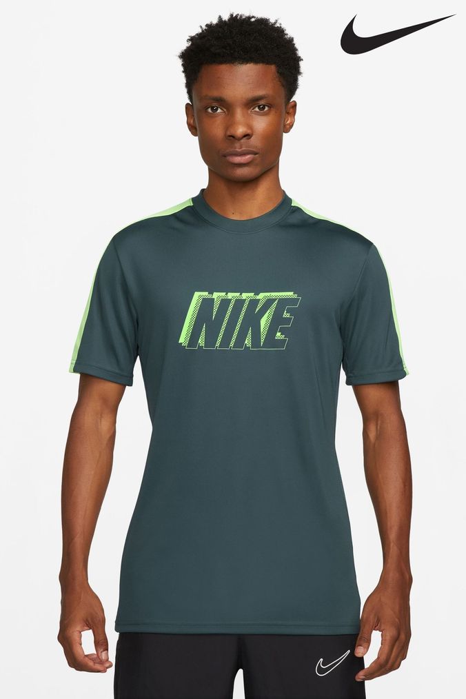Grey and on sale green nike shirt