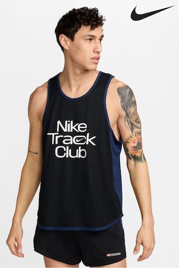 Nike tech Black Dri-FIT Track Club Running Vest (753653) | £40