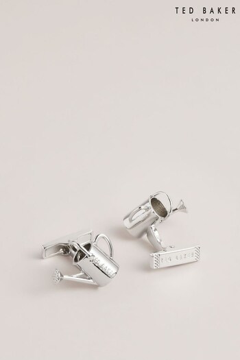Ted Baker Summer Silver Tone Watering Can Cufflink And Lapel Pin Set (753703) | £60