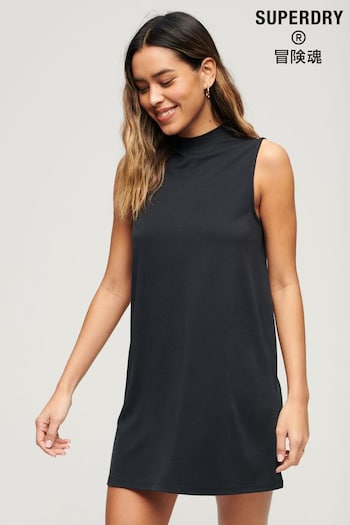 Superdry Black Sleeveless A-Line Mini Dress (753870) | £40