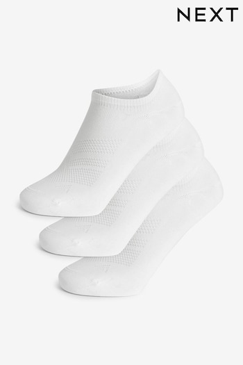 White Low Rise Sport Trainer Socks 3 Pack (753937) | £8