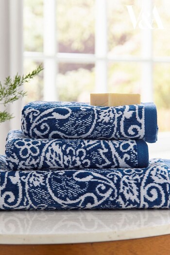 V&A Blue Samara Towel (754072) | £16 - £36