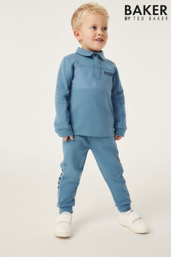 Baker by Ted Baker (0-4yrs) Blue Polo and Jogger Set (754613) | £40 - £45