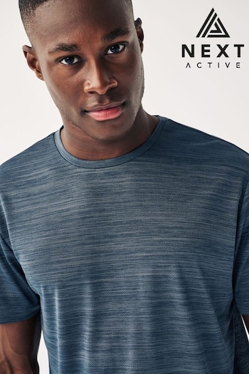 Slate Grey Short Sleeve Tee Active Gym & Training T-Shirt (754818) | £16