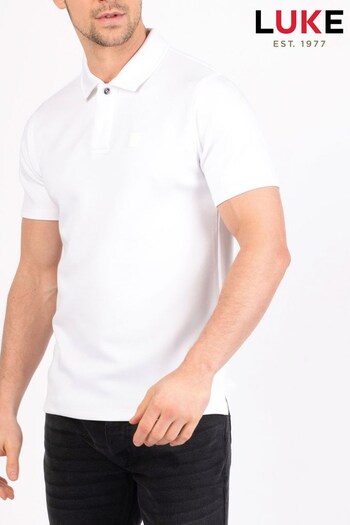 Luke 1977 Breathtaking White Polo Shirt (754856) | £70