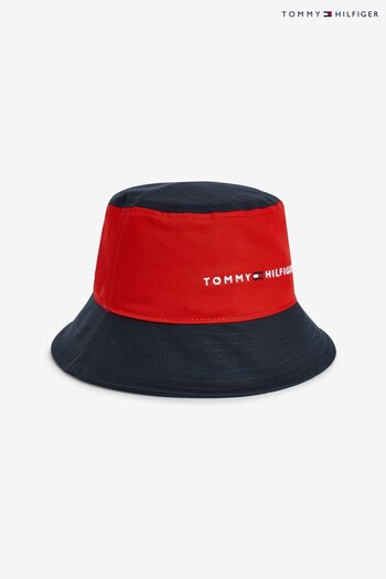 Tommy Vert Hilfiger Red Essential Bucket Hat (754925) | £30