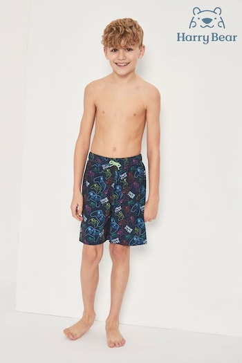 Harry Bear Blue Boys Gaming Swim Shorts (754935) | £12