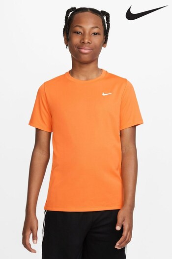 Nike Orange Dri-Fit Miler T-Shirt (755037) | £25