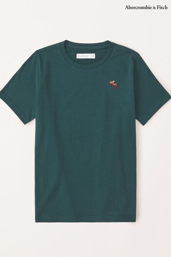 Abercrombie & Fitch Green Moose Logo T-Shirt (755166) | £13