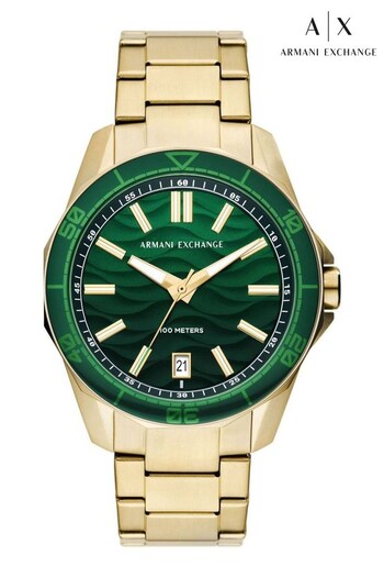 Armani Exchange Gents Gold Tone Watch (755287) | £219