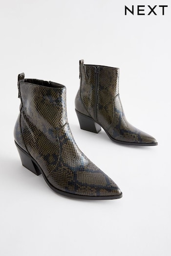 Snake Effect Forever Comfort® Cowboy/Western Ankle Boots (755584) | £40
