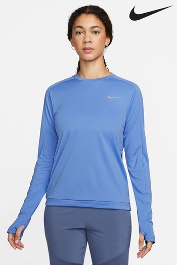 Nike Blue Dri-FIT Crew-Neck Running Top (755753) | £38