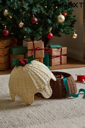 Natural Christmas Pudding Storage Basket (755770) | £30