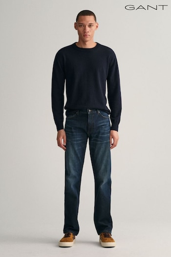 GANT Blue Regular Fit Archive Wash Jeans (755813) | £120