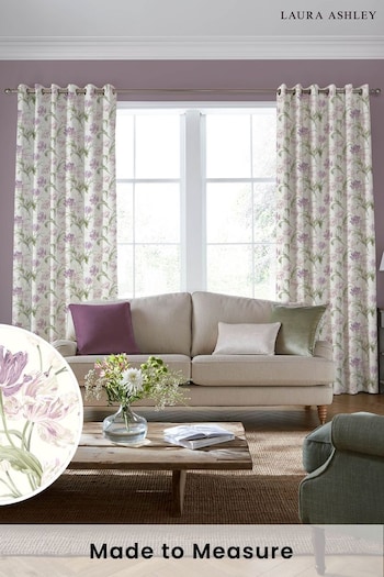 Laura Ashley Grape Gosford Made to Measure Curtains (756075) | £91