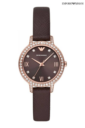 Emporio Armani Ladies Brown Watch (756111) | £219