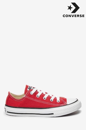 Converse Run Red Chuck Taylor All Star Ox Junior Trainers (756113) | £37