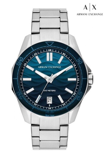 Armani Exchange Gents Silver Tone Watch (756249) | £199