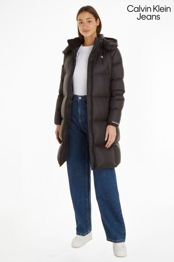 Calvin Klein Jeans Down Long Puffer Black Coat (757335) | £270