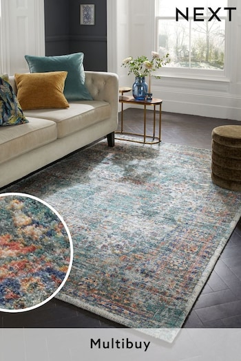 Teal Blue Emporium Oriental Standard Rug (757387) | £90 - £360